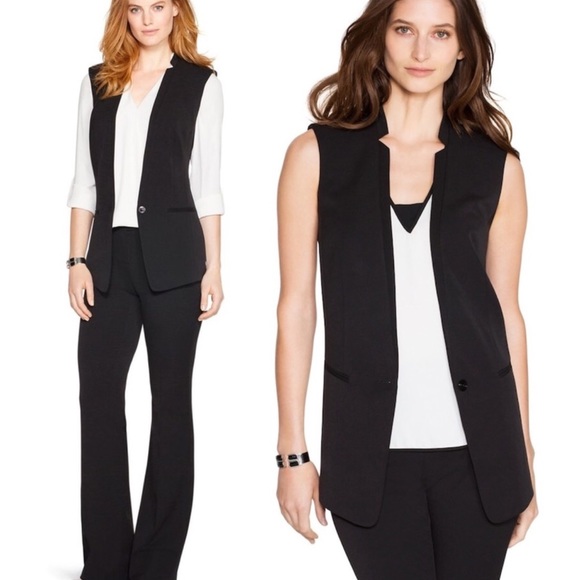 White House Black Market Jackets & Blazers - White House Black Market black seasonless vest 4